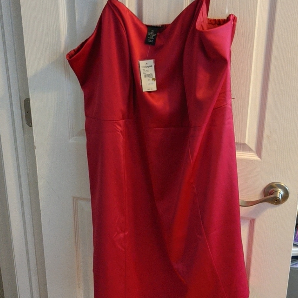 Raspberry mini dress